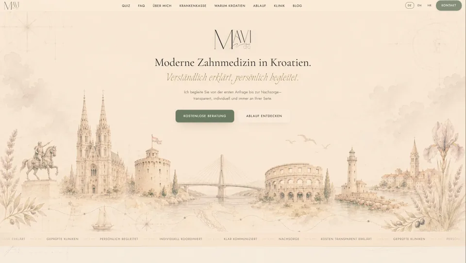MaviDC Website Vorschau